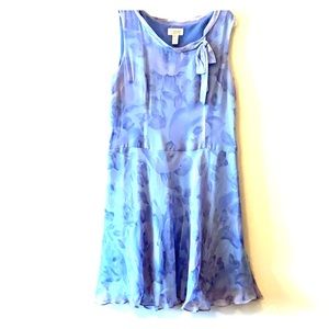 Talbots periwinkle floral dress